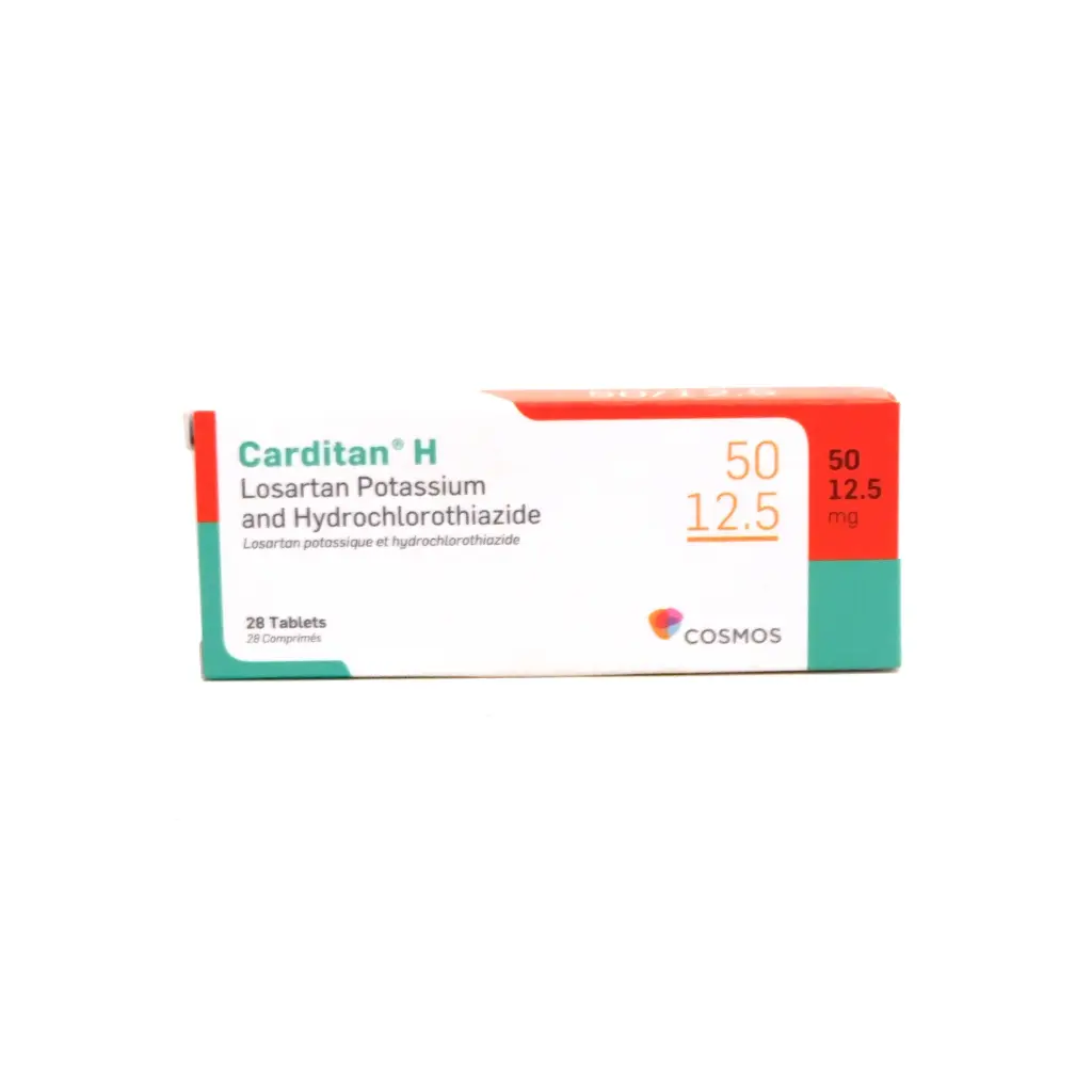 Losartan 50mg/HCTZ 12.5mg Tablets (Carditan H)