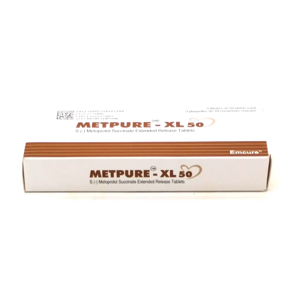 Metoprolol 50mg Tablets (Metpure-XL 50)