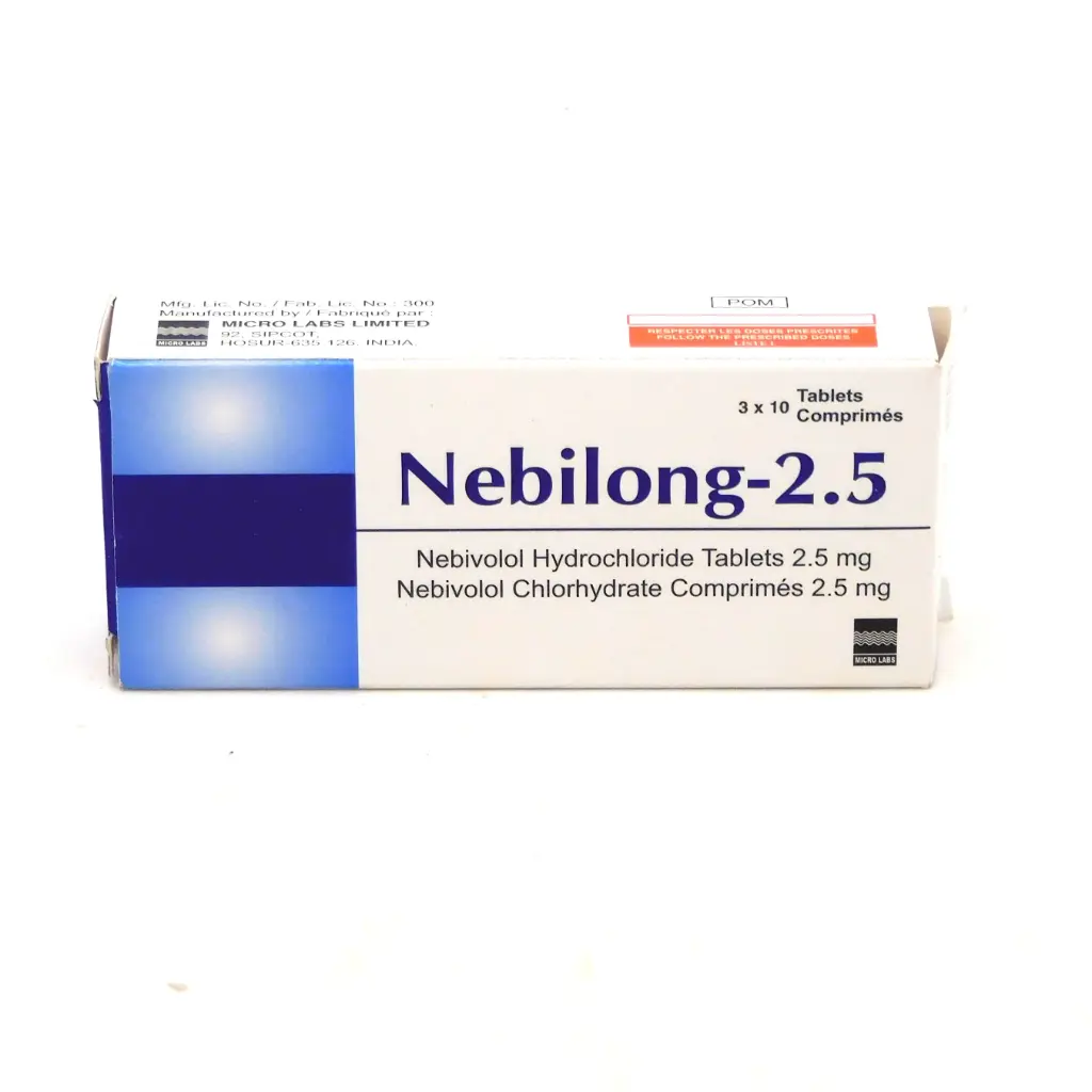 Nebivolol Hydrochloride 2.5mg Tablets (Nebilong)