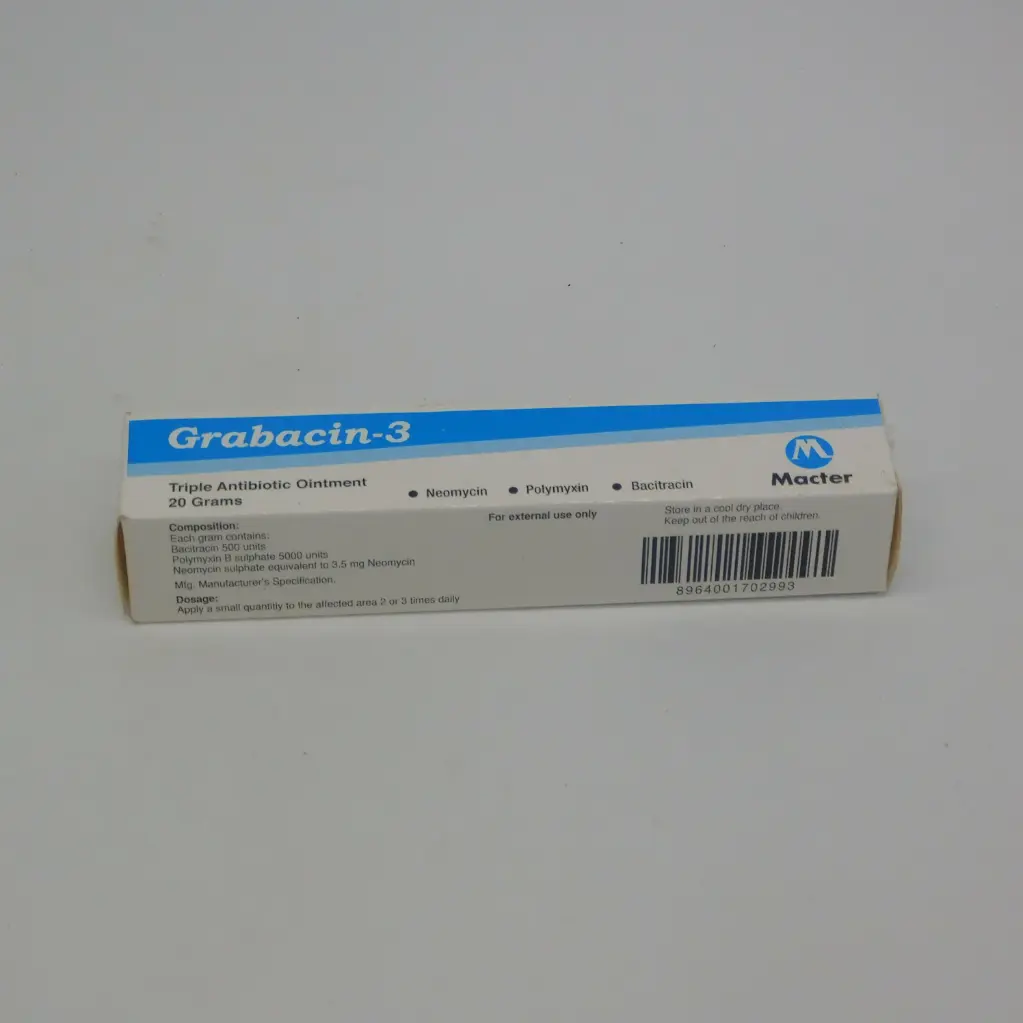Neomycin/Polymyxin/Bacitracin Ointment 20gm (Grabacin-3)
