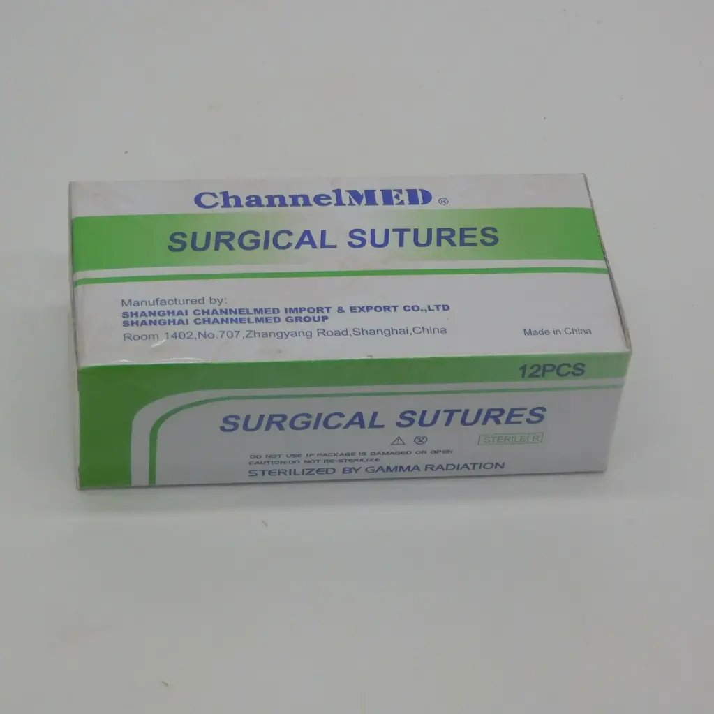 Nylon Surgical Sutures 40mm with Single Needle 75cm Size 2/0 Reverse Cutting (Channelmed) 