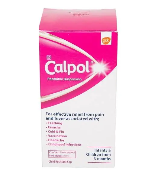 Paracetamol 120mg/5ml Suspension 60ml (Calpol)