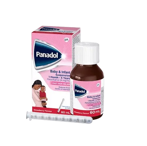 Paracetamol 120mg/5ml Syrup 100ml (Panadol Baby & Infant)