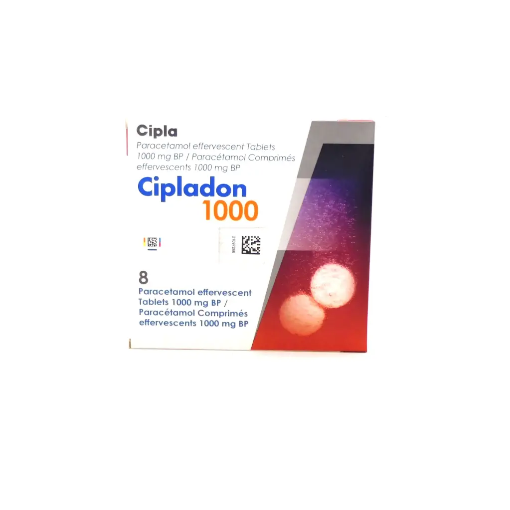 Paracetamol Effervescent 1000mg Tablets (Cipladon)