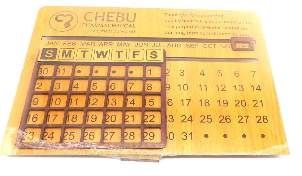 Chebu Calendars MDF Veneer (Perennial)