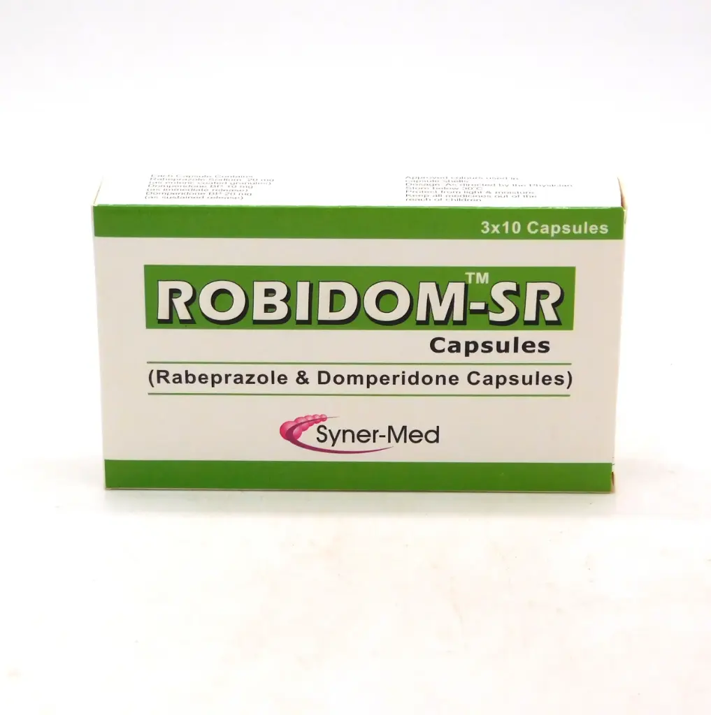 Rabeprazole 20mg/Domperidone 30mg Tablets (Robidom SR) 