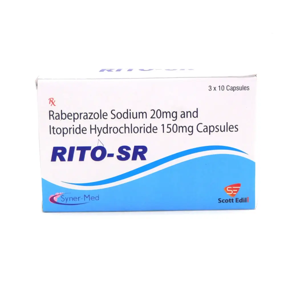Rabeprazole 20mg/Itopride 150mg Capsules Tablets (Rito SR)