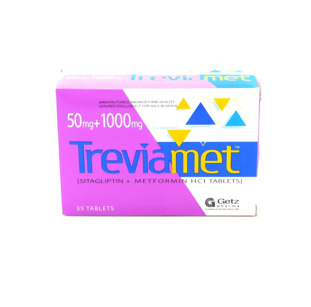 Sitagliptin/Metformin 50mg/1000mg Tablets (Treviamet)
