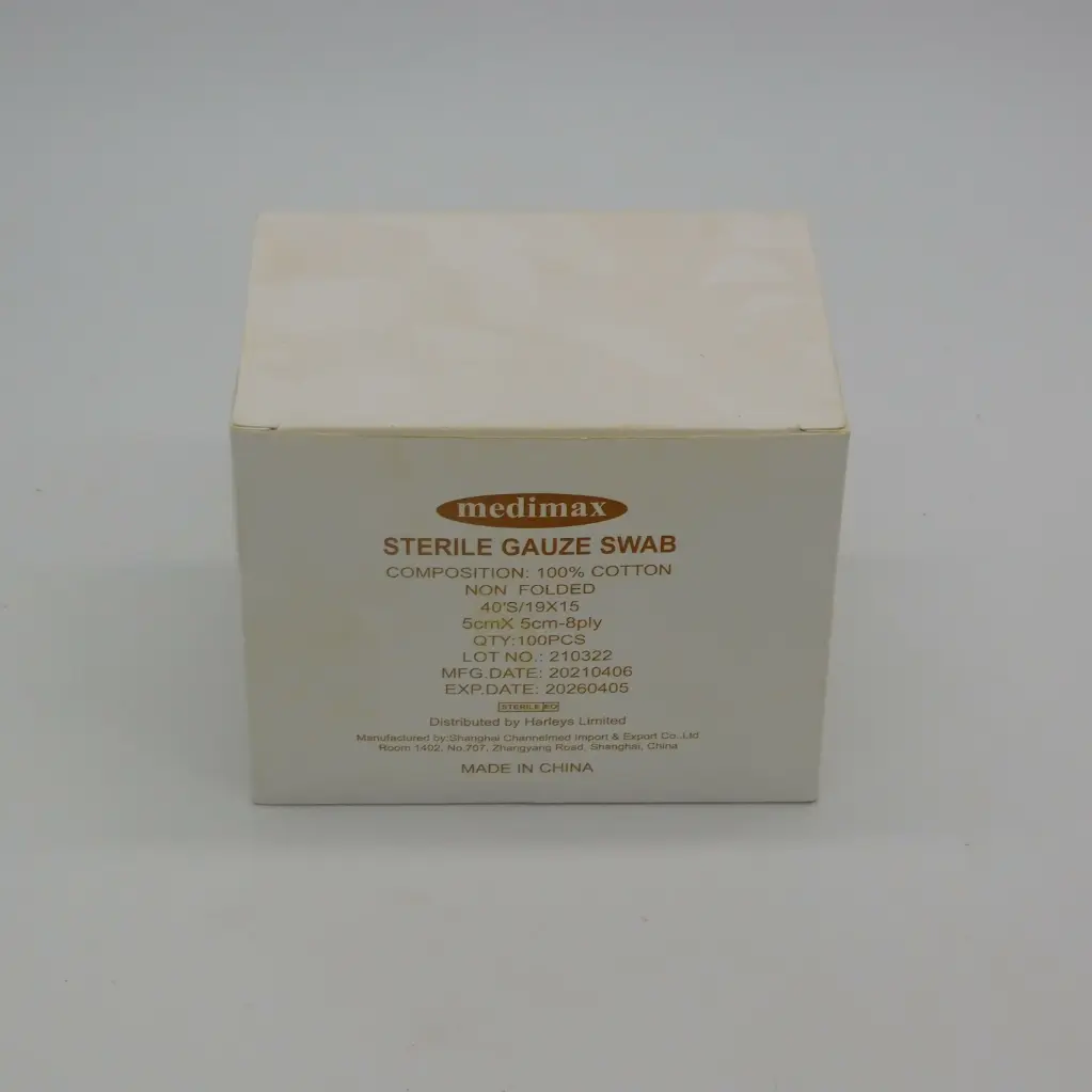 Sterile Gauze Swabs 5cm x 5cm (Medimax)