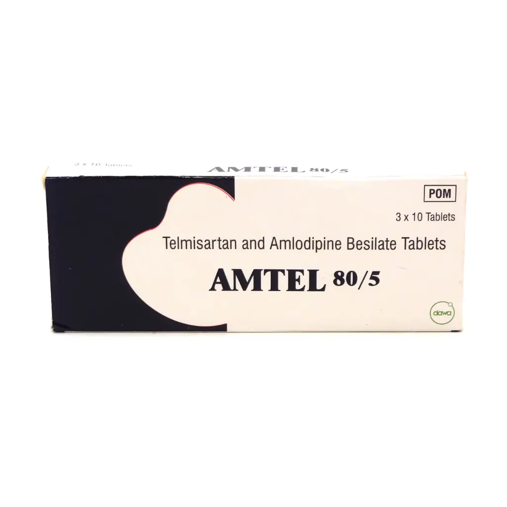Telmisartan/Amlodipine 80mg/5mg Tablets (AMTEL 80/5)