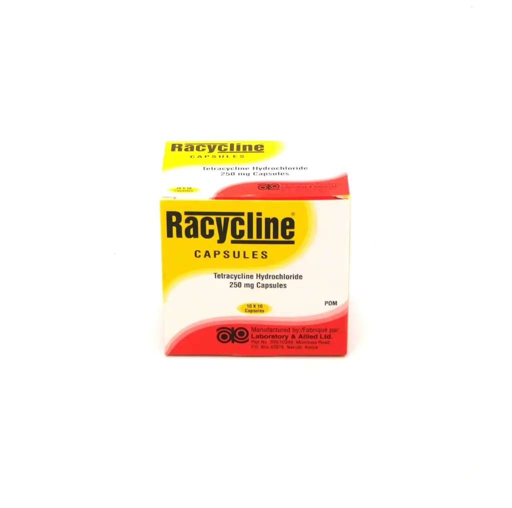 Tetracycline 250mg Capsules Blister (Racycline) 