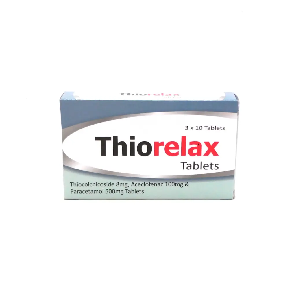 Thiocolchicoside/Aceclofenac/Paracetamol 8mg/100mg/500mg (Thiorelax) 