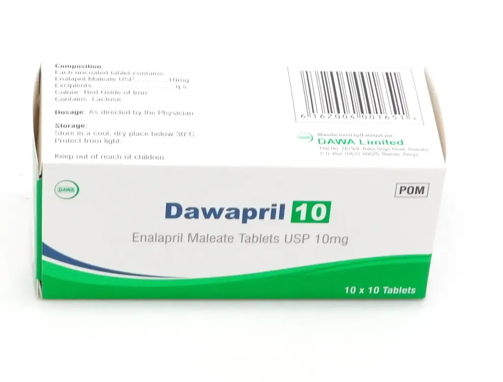 Enalapril 10mg Tablets (Dawapril)