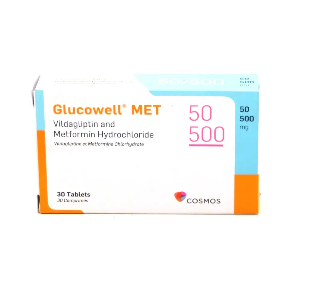 Vildagliptin/Metformin Hydrochloride 50/500mg (GlucowellMET) 