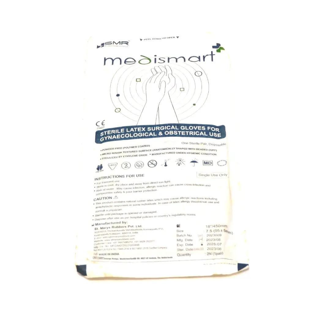 Gynaecological Gloves 7.5 inch Pair (Medismart)