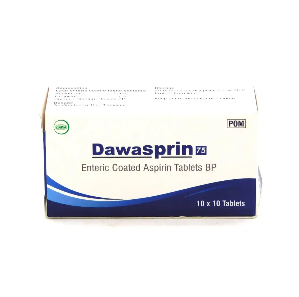 Acetylsalicylic Acid BP 75mg Tablets (Dawasprin 75)