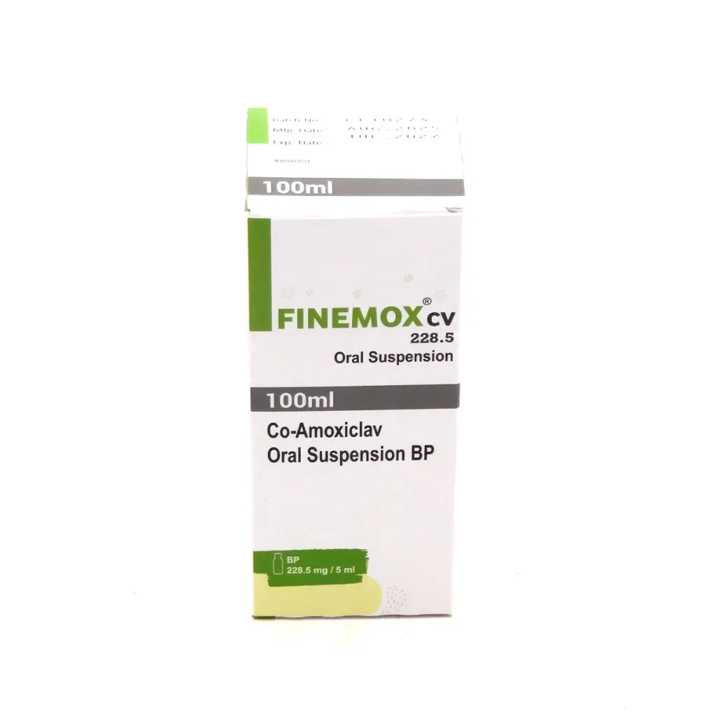 Amoxicillin/Clavulanate Potassium 228mg/5ml 100ml Syrup (Finemox)