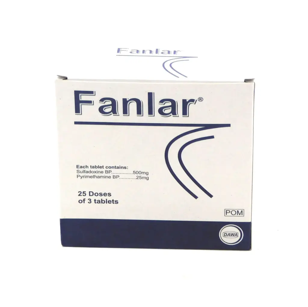 Sulfadoxine 500mg/Pyrimethamine 25mg Tablets (Fanlar)