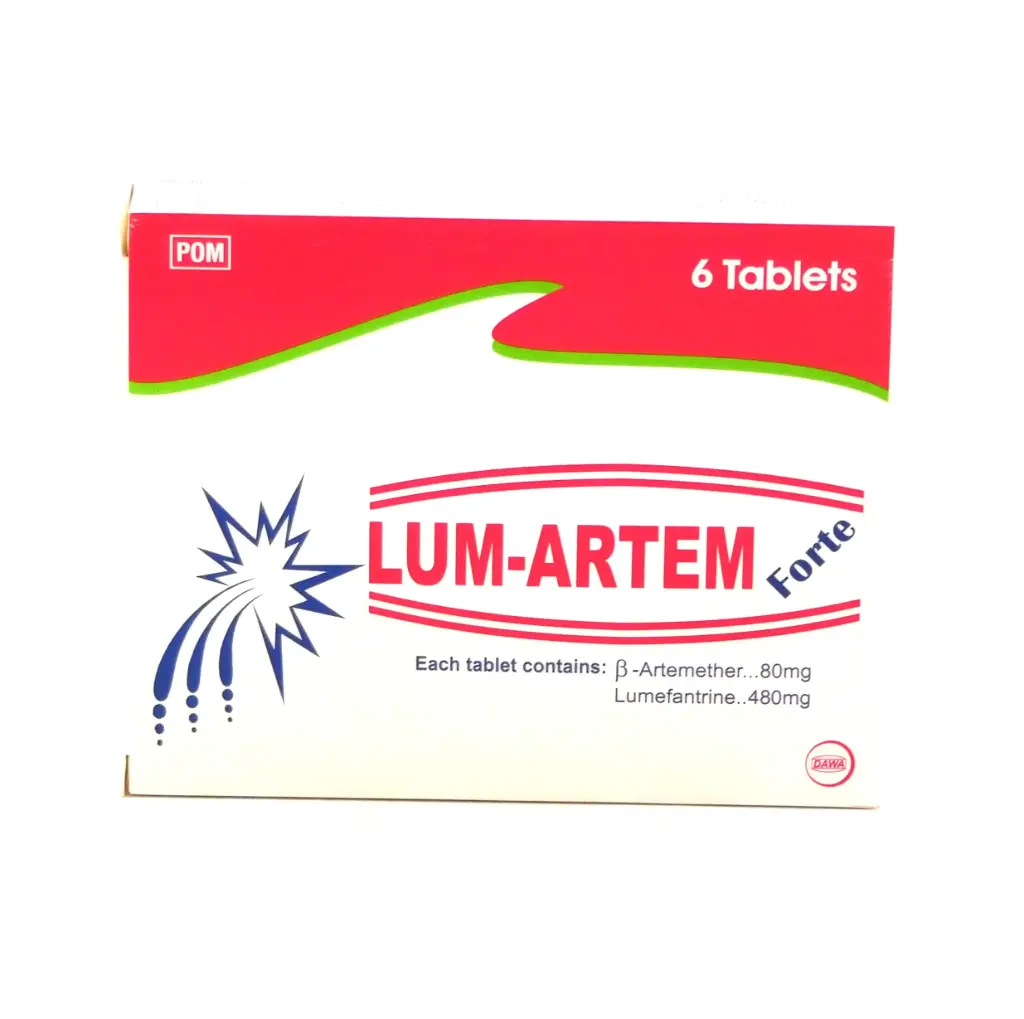 Artemether/Lumefantrine 80mg/480mg Tablets (Lumartem Forte)