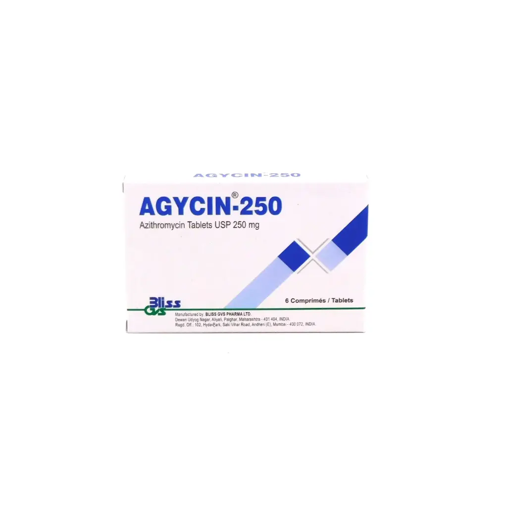 Azithromycin 250mg Tablets (Agycin-250)