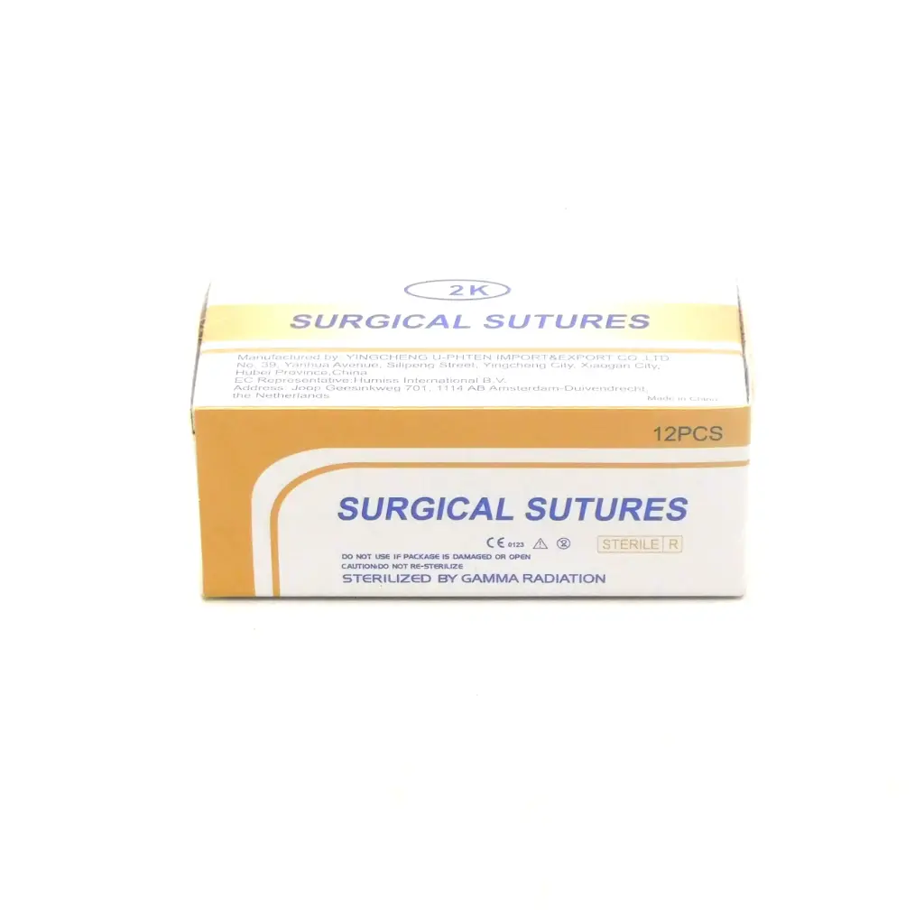 Nylon Surgical Sutures 40mm With Single Needle 75cm Size 2/0 Round Body (2K)