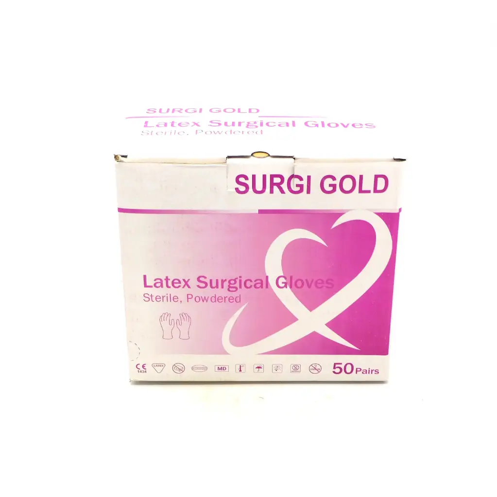 Surgical Sterile Gloves 7.5 inch Pair (Surgi Gold)