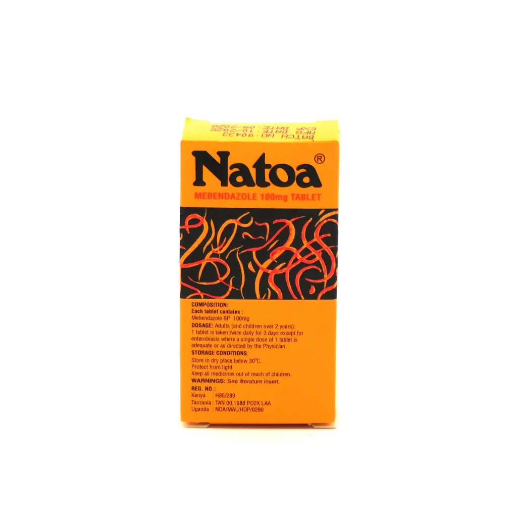 Mebendazole 100mg Tablets (Natoa)