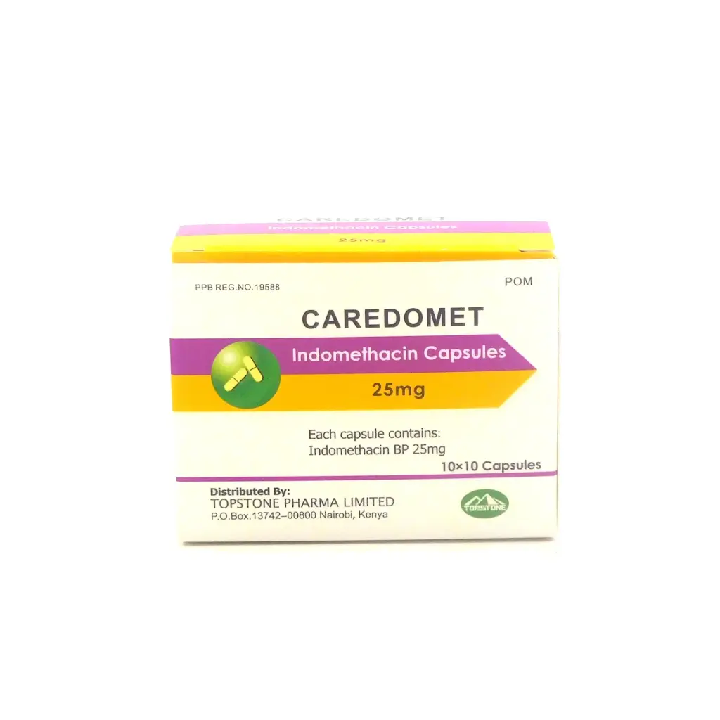Indomethacin 25mg Capsules (Caredomet)