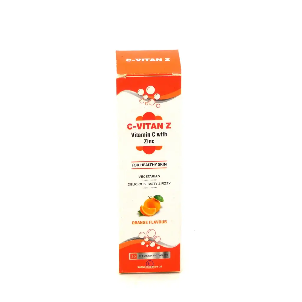 Vitamin C/Zinc Sulphate Effervescent Tablets 1000mg (C-Vitan Z)