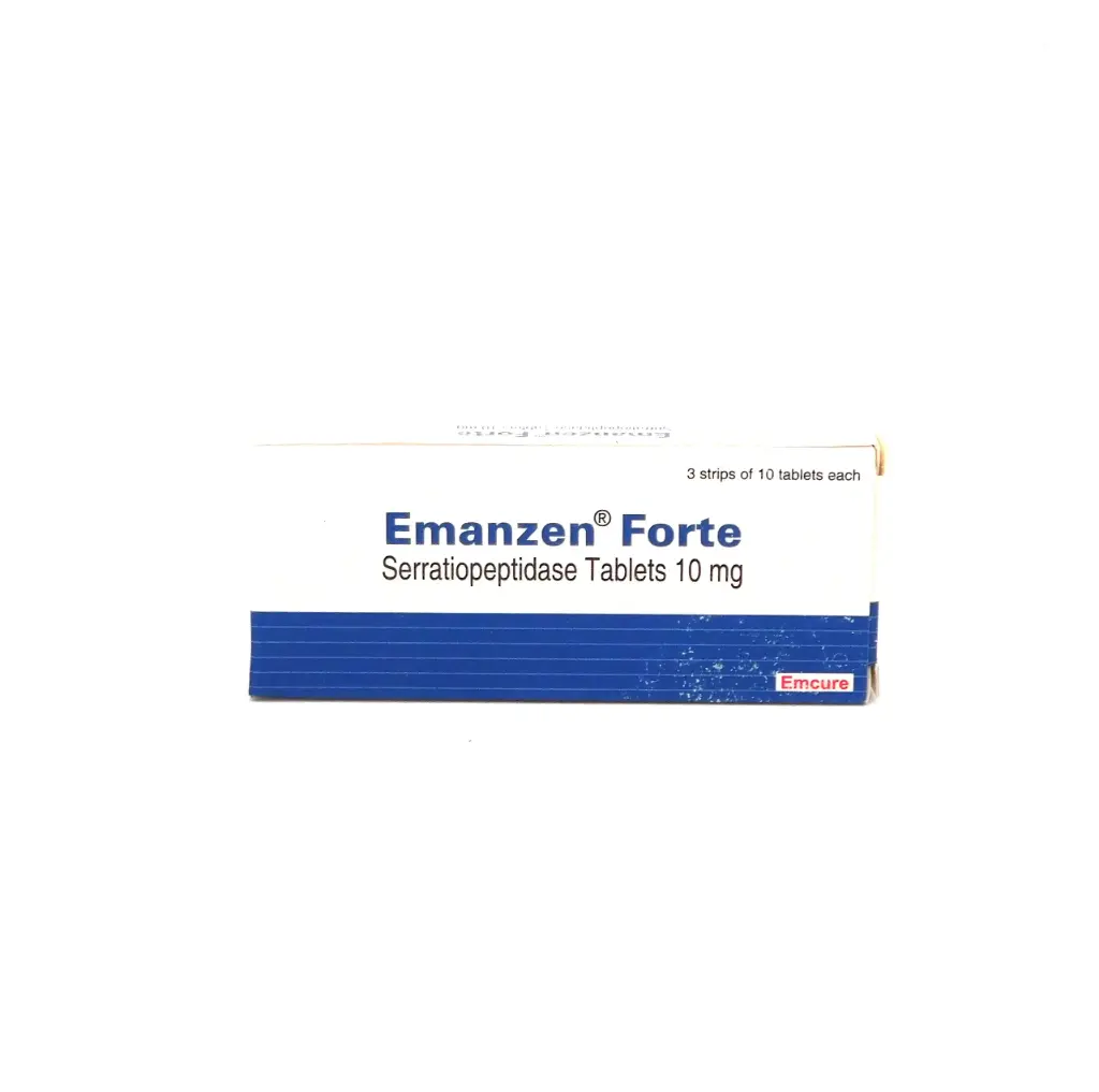 Serratiopeptidase 10mg Tablets (Emanzen Forte) 