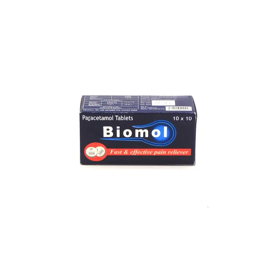 Paracetamol 500mg Tablets Blister (Biomol)