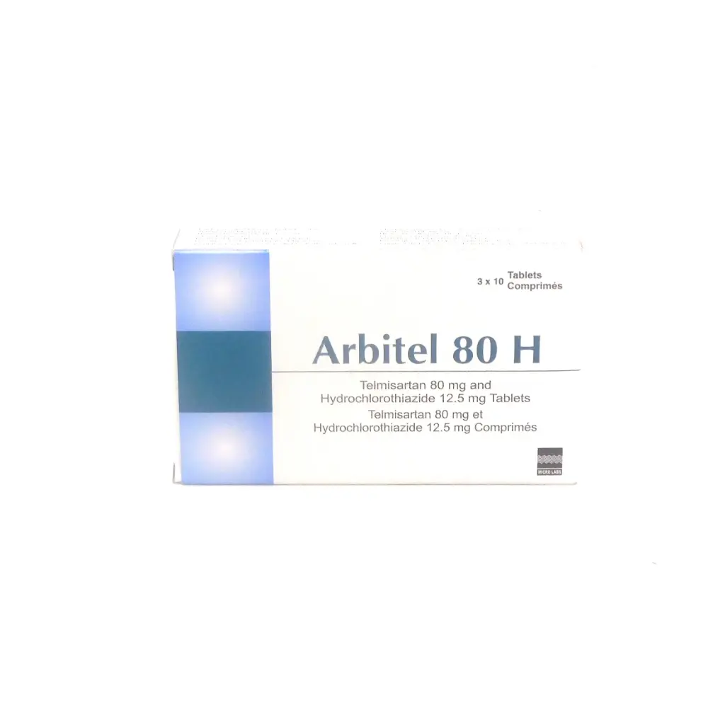 Telmisartan/HCTZ 80mg/12.5mg Tablets (Arbitel 80H) 