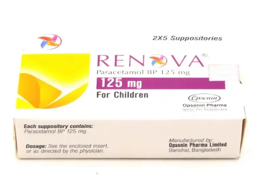 Acetaminophen 125mg Suppositories (Renova)