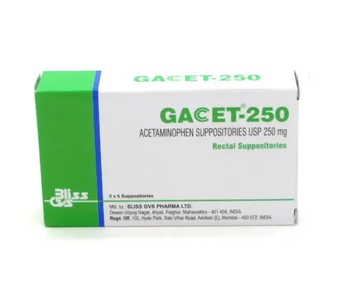 Acetaminophen 250mg Suppositories (Gacet 250)