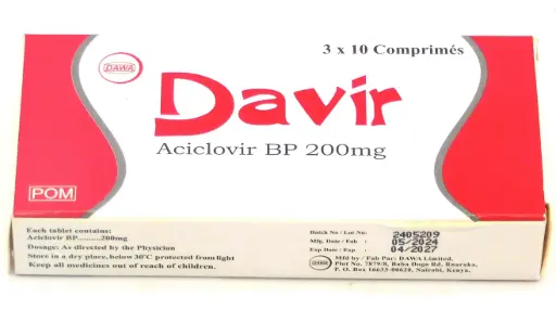 Acyclovir 200mg Tablets (Davir)