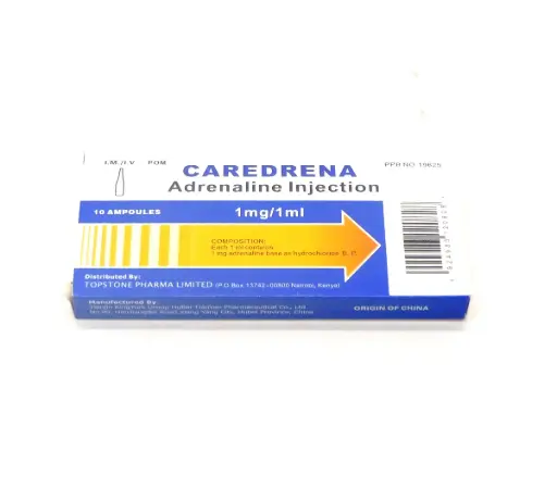 Adrenaline 1mg/ml Injection Ampoule (Caredrena)