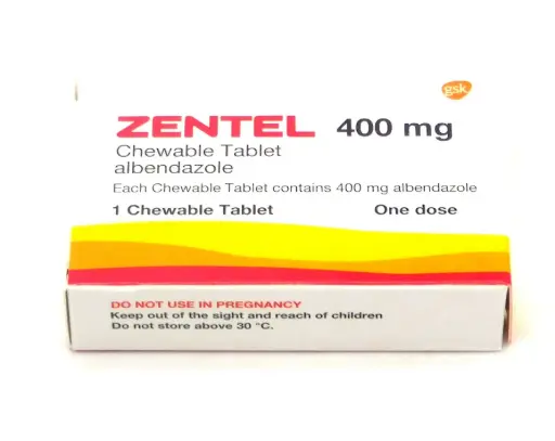 Albendazole 400mg Tablets (Zentel)