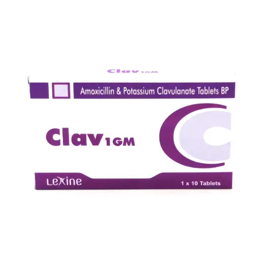 Amoxicillin/Clavulanate Potassium 1g Tablets (Clav) 