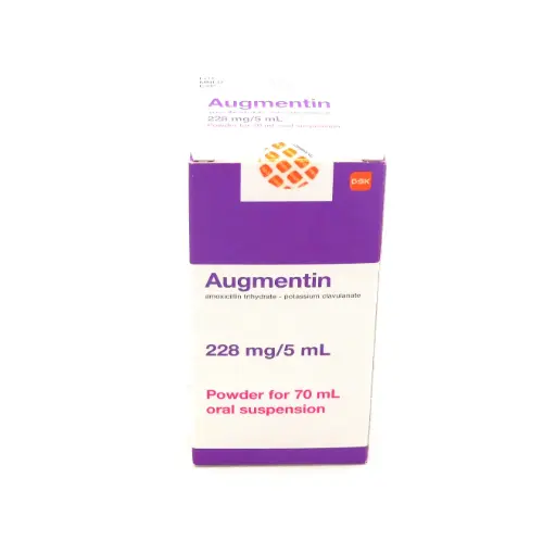 Amoxicillin/Clavulanate Potassium 228mg/5ml Suspension 70ml (Augmentin)