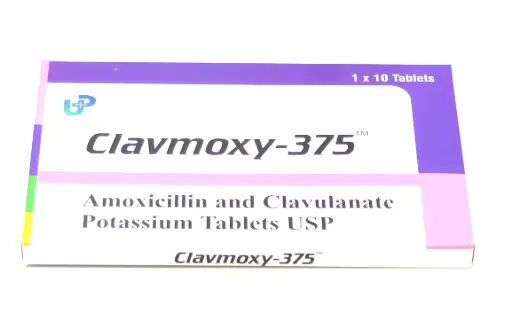 Amoxicillin/Clavulanate Potassium 375mg Tablets (Clavmoxy-375)