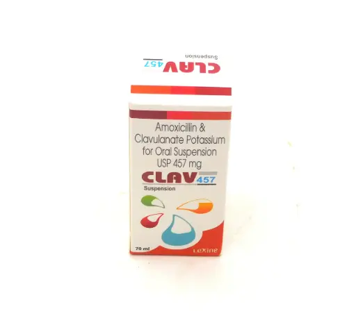 Amoxicillin/Clavulanate Potassium 457mg/5ml Suspension 70ml (Clav 457)