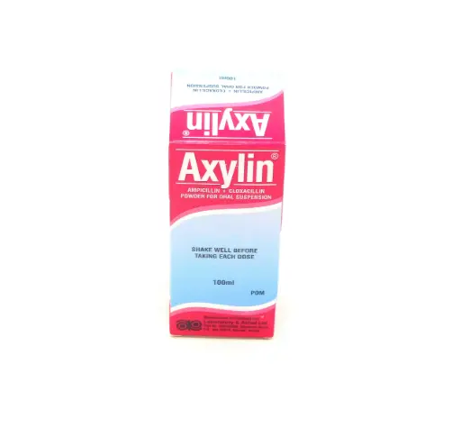 Ampicillin/Cloxacillin 250mg/5ml Suspension 100ml (Axylin)