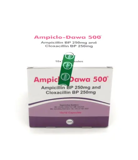 Ampicillin/Cloxacillin 500mg Capsules Blisters (Ampiclo-Dawa)