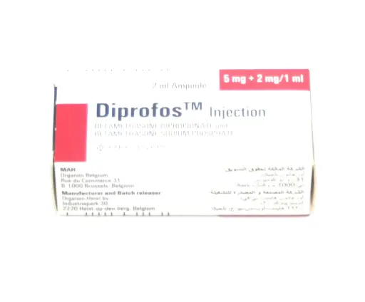 Betamethasone Dipropionate/Sodium Phosphate 2/5mg/ml 2ml Injection Ampoule (Diprofos)