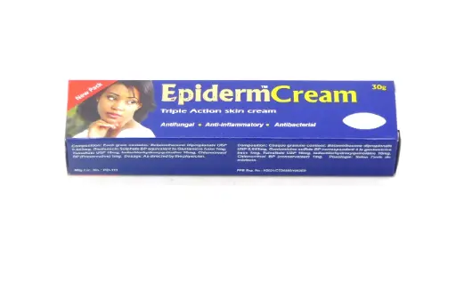 Betamethasone / Gentamycin / Tolnaftate / Iodochlorhydroxyquinoline Cream 30g, 0.643mg/1mg/10mg/10mg (Epiderm)