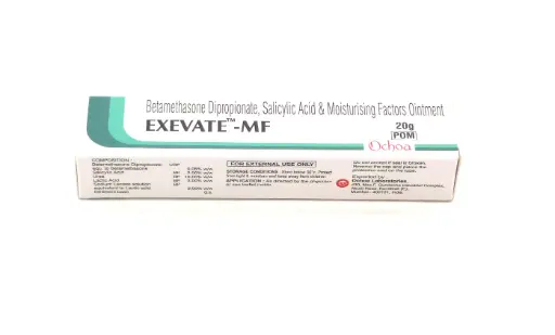 Betamethasone/Salicylic Acid Ointment 20g 0.005%/3%w/w (Exevate MF)