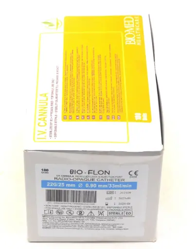 Cannula G22 - Blue (Bioflon)