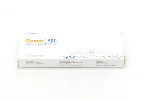 Clarithromycin 500mg Tablets (Remac)