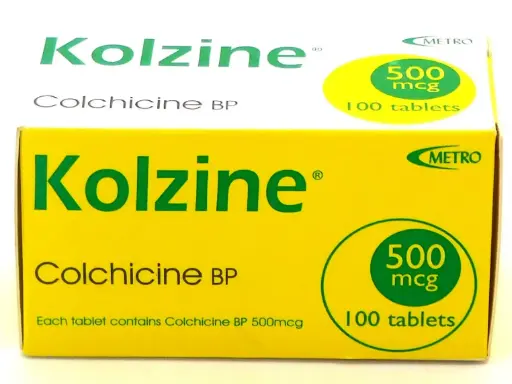 Colchicine 500mcg Tablets (Kolzine) 