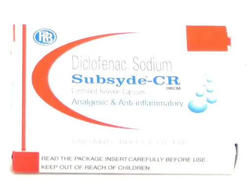 Diclofenac Sodium 100mg Capsules (Subsyde CR)